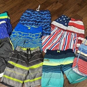Colorful Boys' Swim Trunks Set